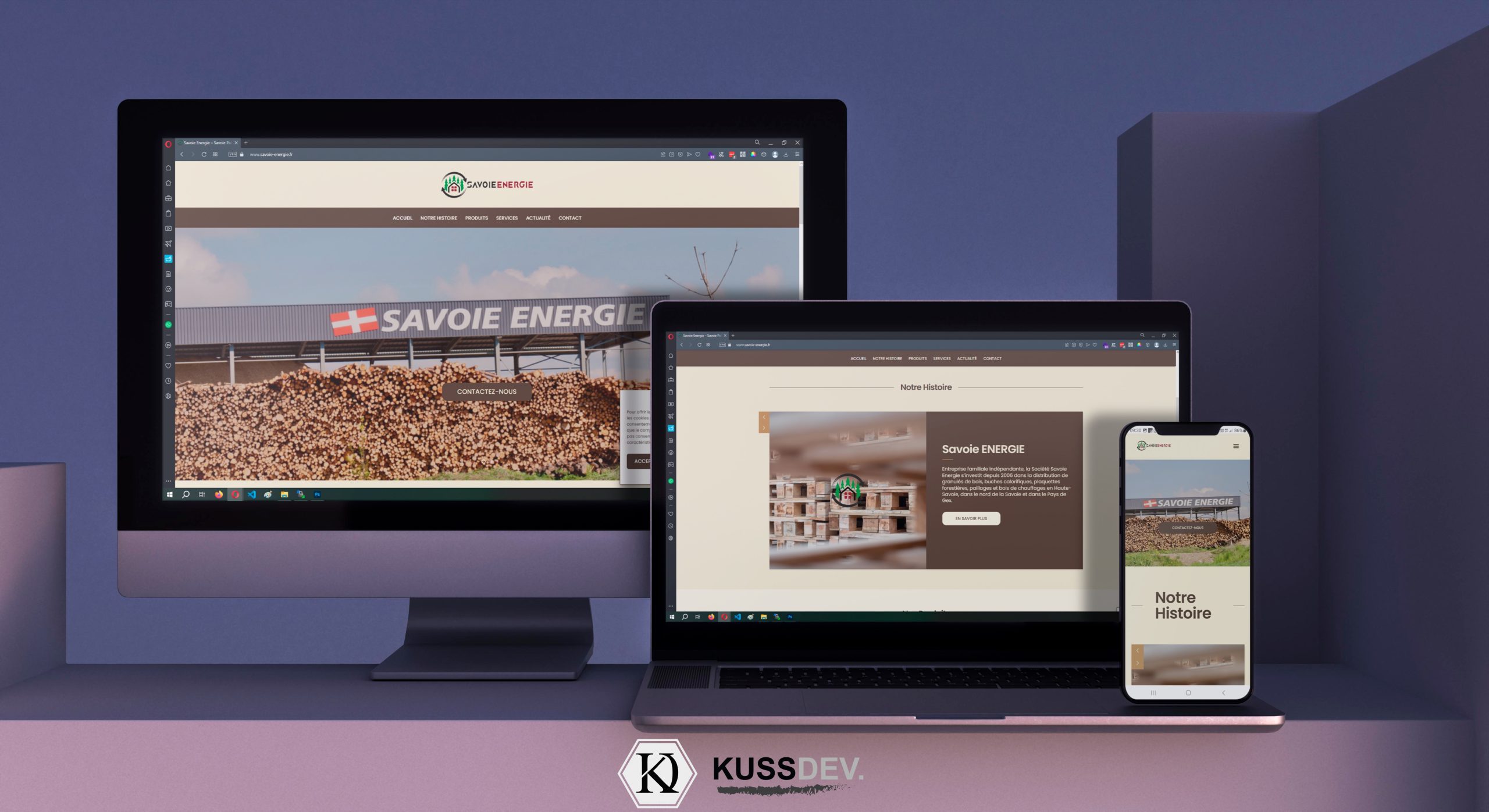 Savoie Énergie – Site internet vitrine