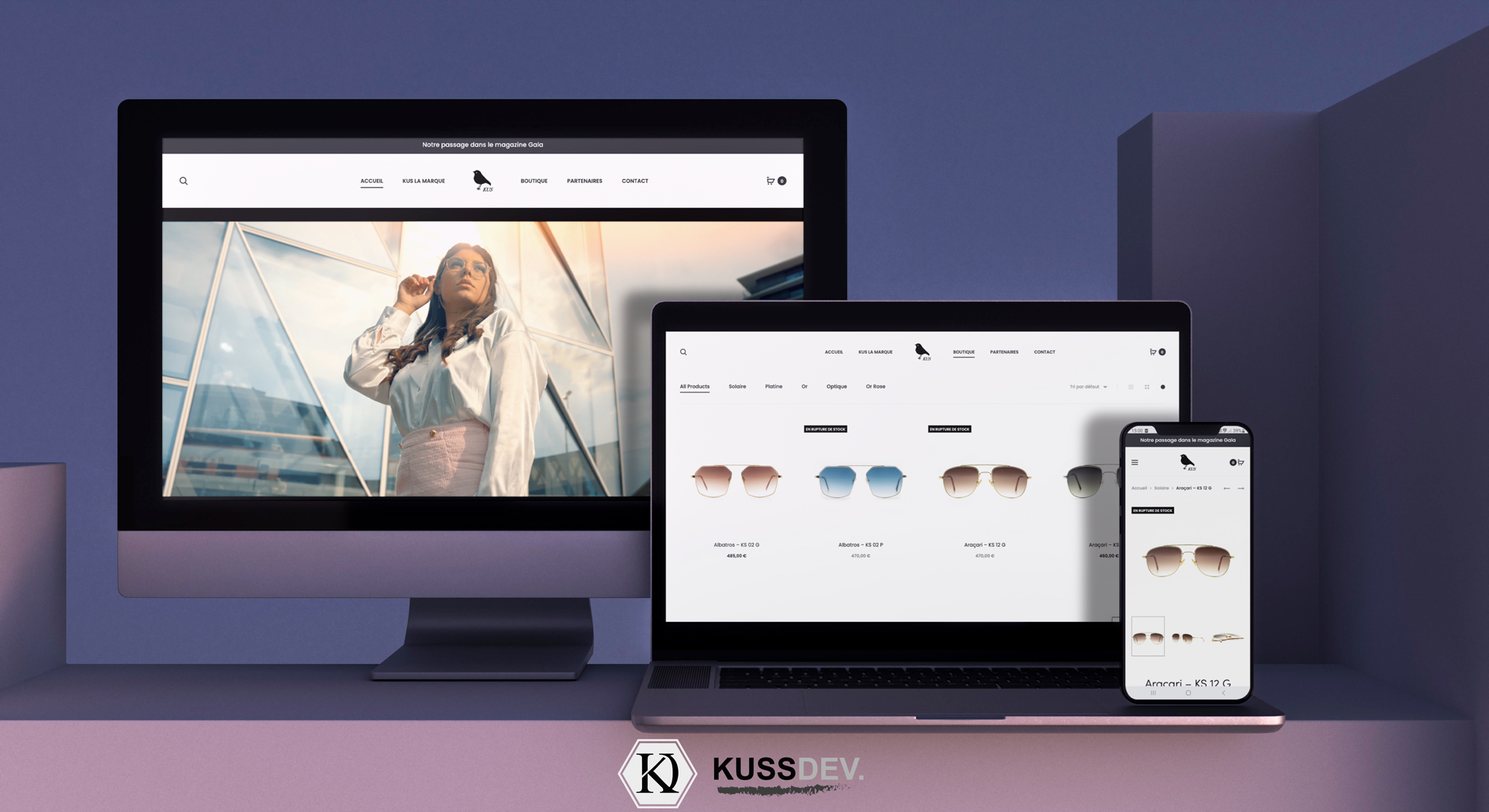 M-KUS – Site internet e-commerce